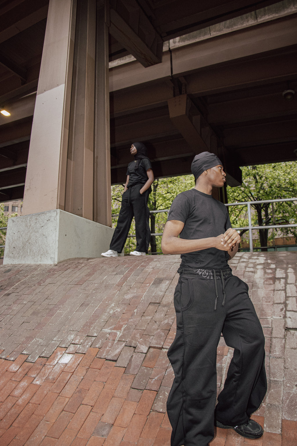 Frilled Sweatpants V1 'Black'